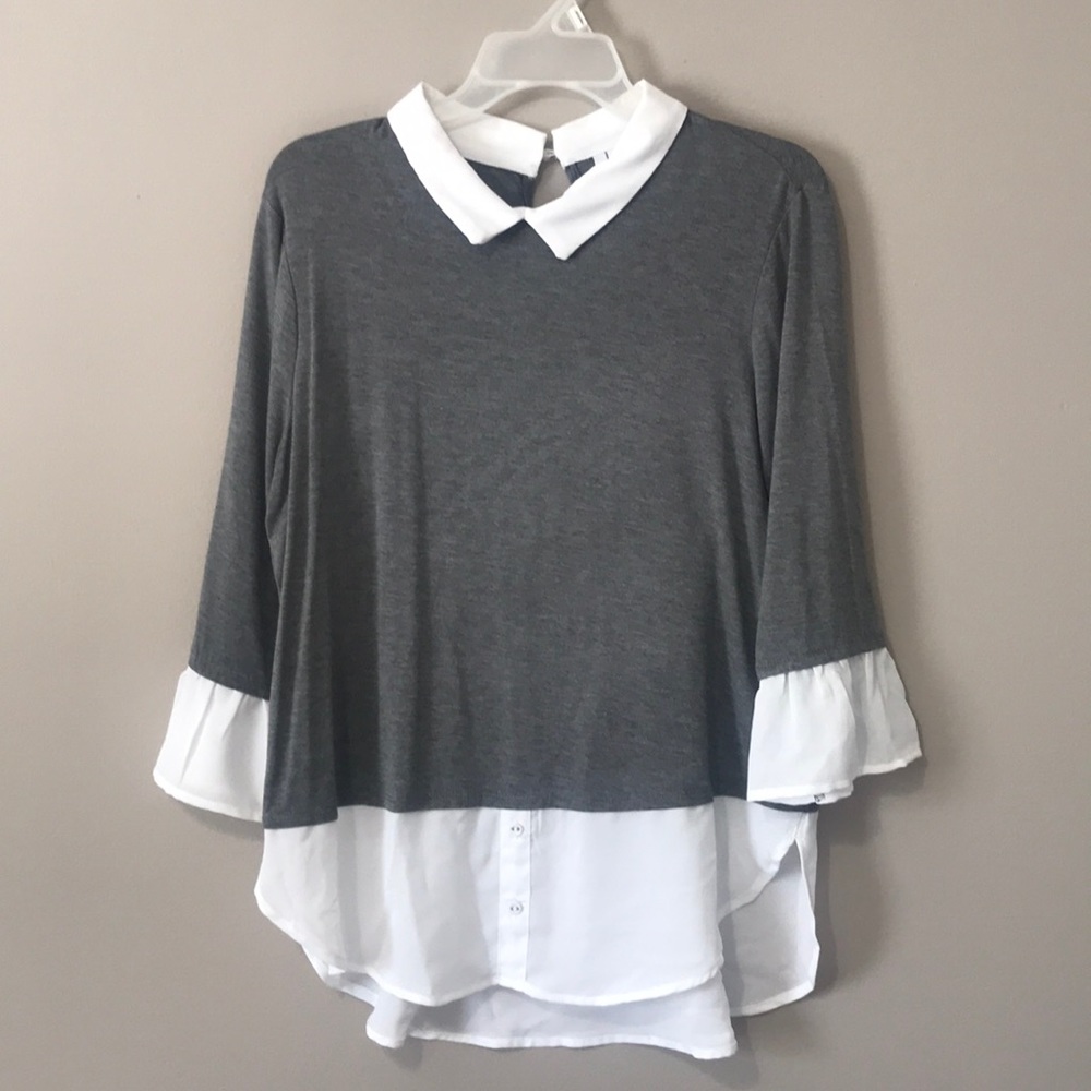 Elle large woman dress top.
